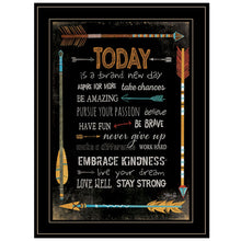Today Is A Brand New Day 2 Black Framed Print Wall Art