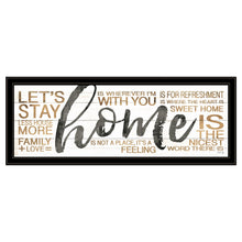 Home 4 Black Framed Print Wall Art