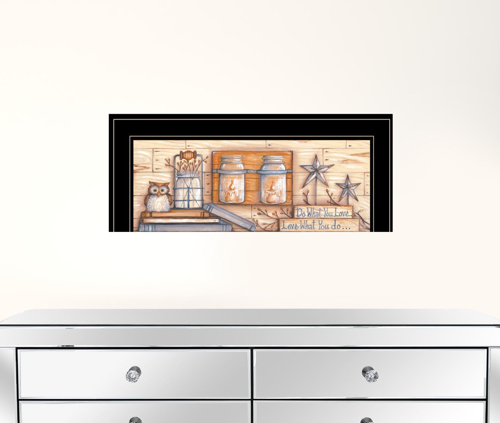 Do What You Love 2 Black Framed Print Wall Art