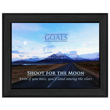 Goals 3 Black Framed Print Wall Art