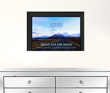 Goals 3 Black Framed Print Wall Art