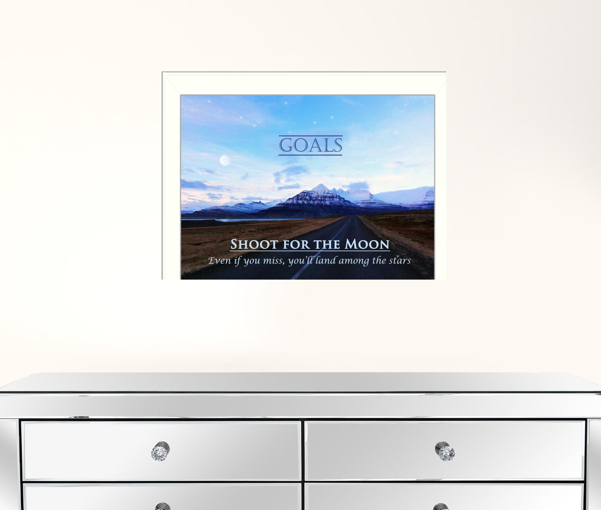 Goals 4 White Framed Print Wall Art