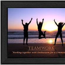Teamwork 3 Black Framed Print Wall Art