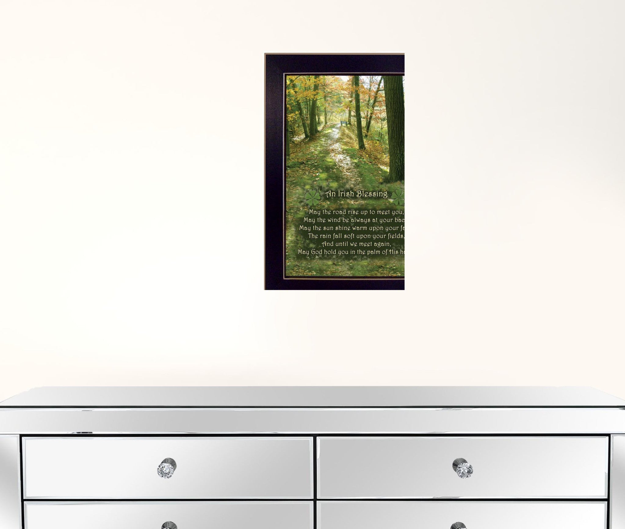 Irish Blessing 3 Black Framed Print Wall Art