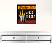 Bucket List Black Framed Print Wall Art