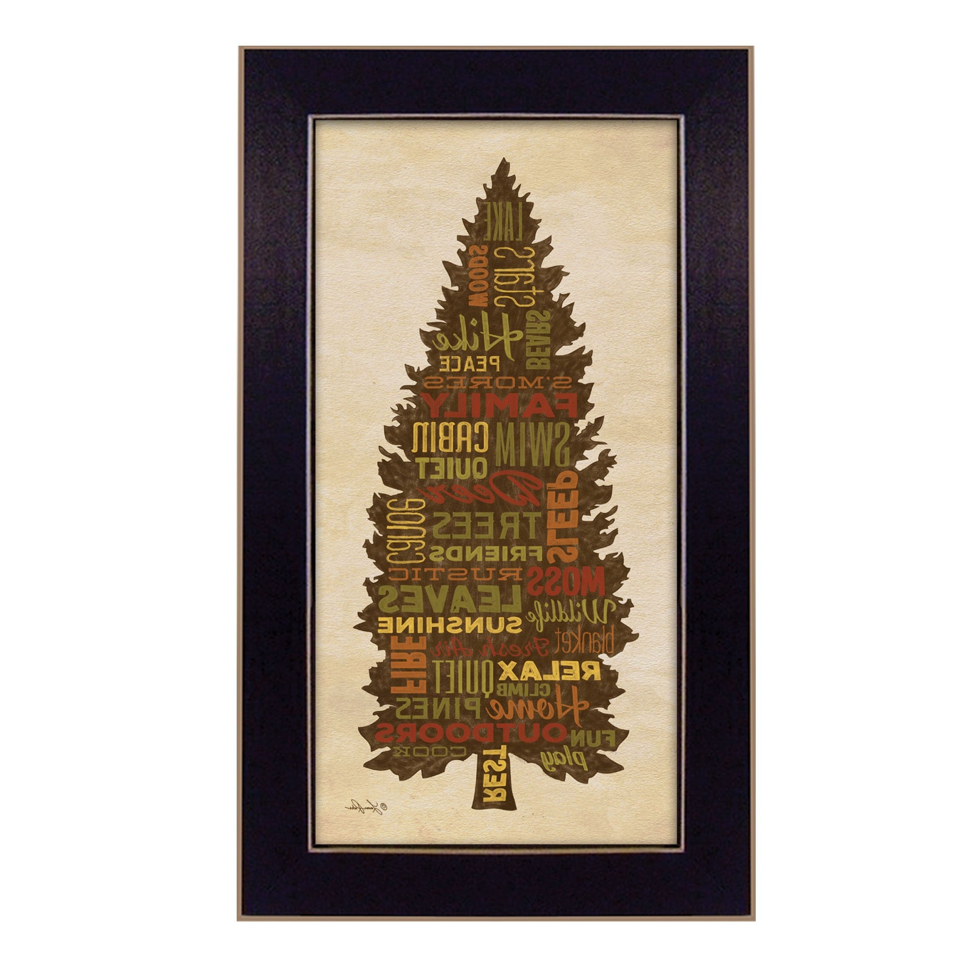 At The Lake 1 Black Framed Print Wall Art