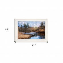Riverside 1 White Framed Print Wall Art