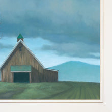 Lonesome Barn 1 White Framed Print Wall Art