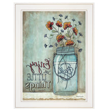 Enjoy The Little Things 1 White Framed Print Wall Art