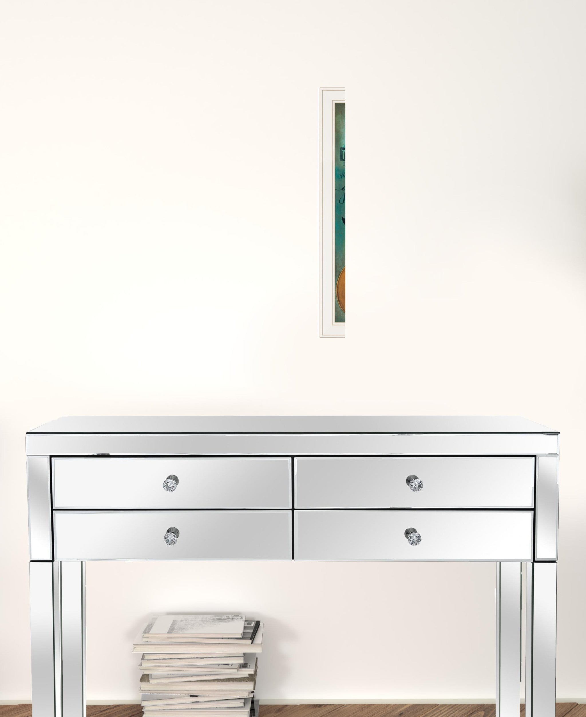 Tune My Heart 1 White Framed Print Wall Art