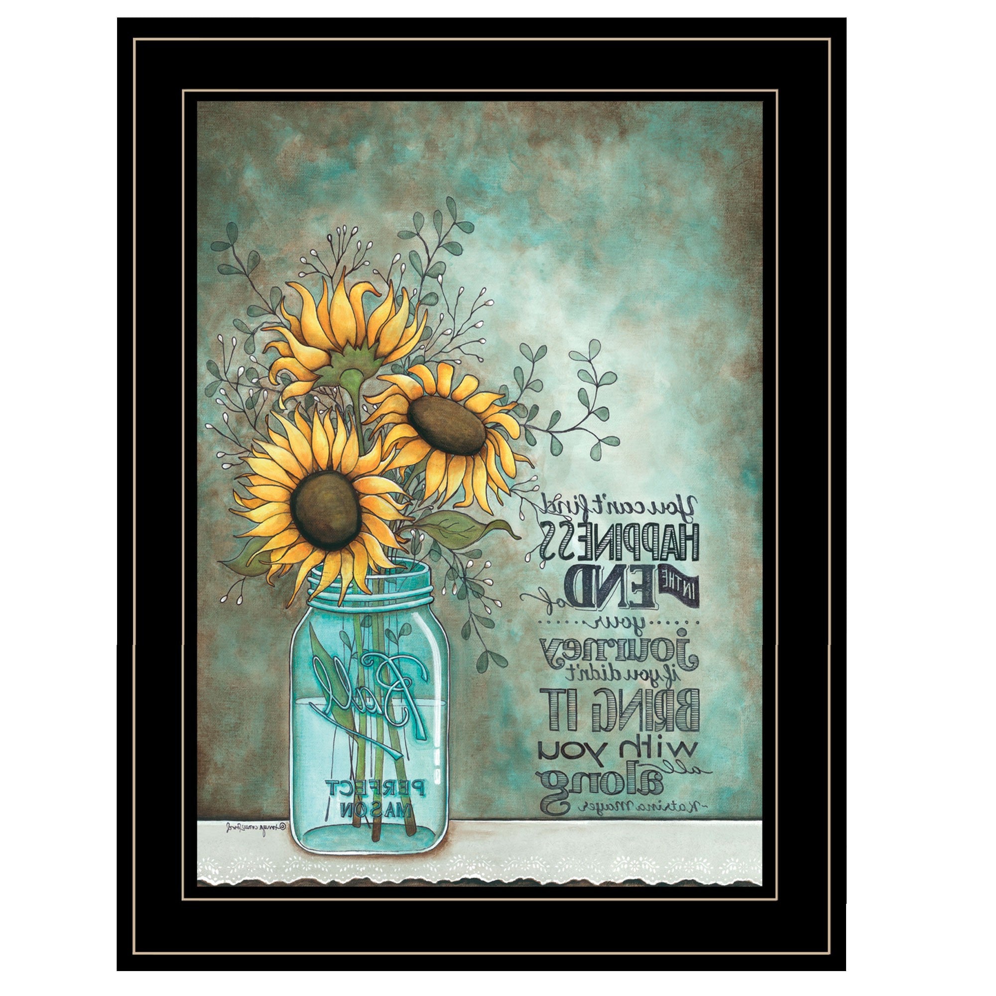 All Along 2 Black Framed Print Wall Art