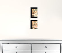 Set Of Two Bath And Powder Room 2 Black Framed Print Wall Art