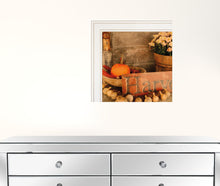 Set Of Two Autumn Harvest 1 White Framed Print Wall Art