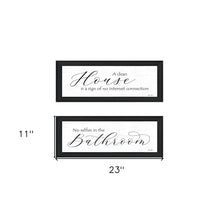 Set Of Two Household Humor 2-Piece 2 Black Framed Print Wall Art