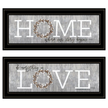 Where Our Story Begins 2 Black Framed Print Wall Art Set Of Two