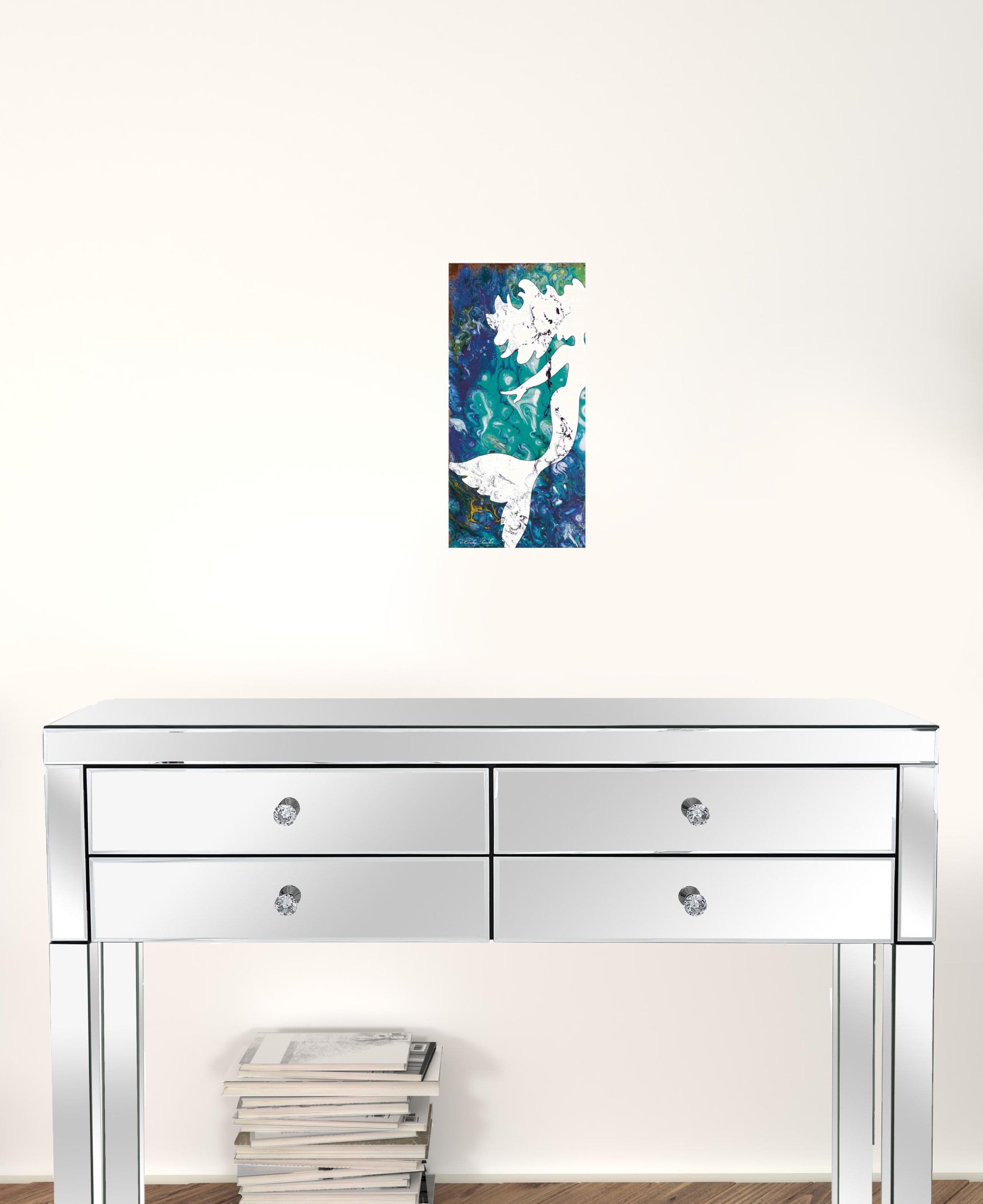 Set Of Two Under The Sea 1 White Framed Print Wall Art