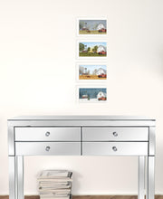 Set Of Four Billy Jacobs Four Seasons Collection V 4-Piece White Frame White Framed Print Wall Art