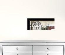 Set Of Four Seasons on the Farm Black Framed Print Wall Art