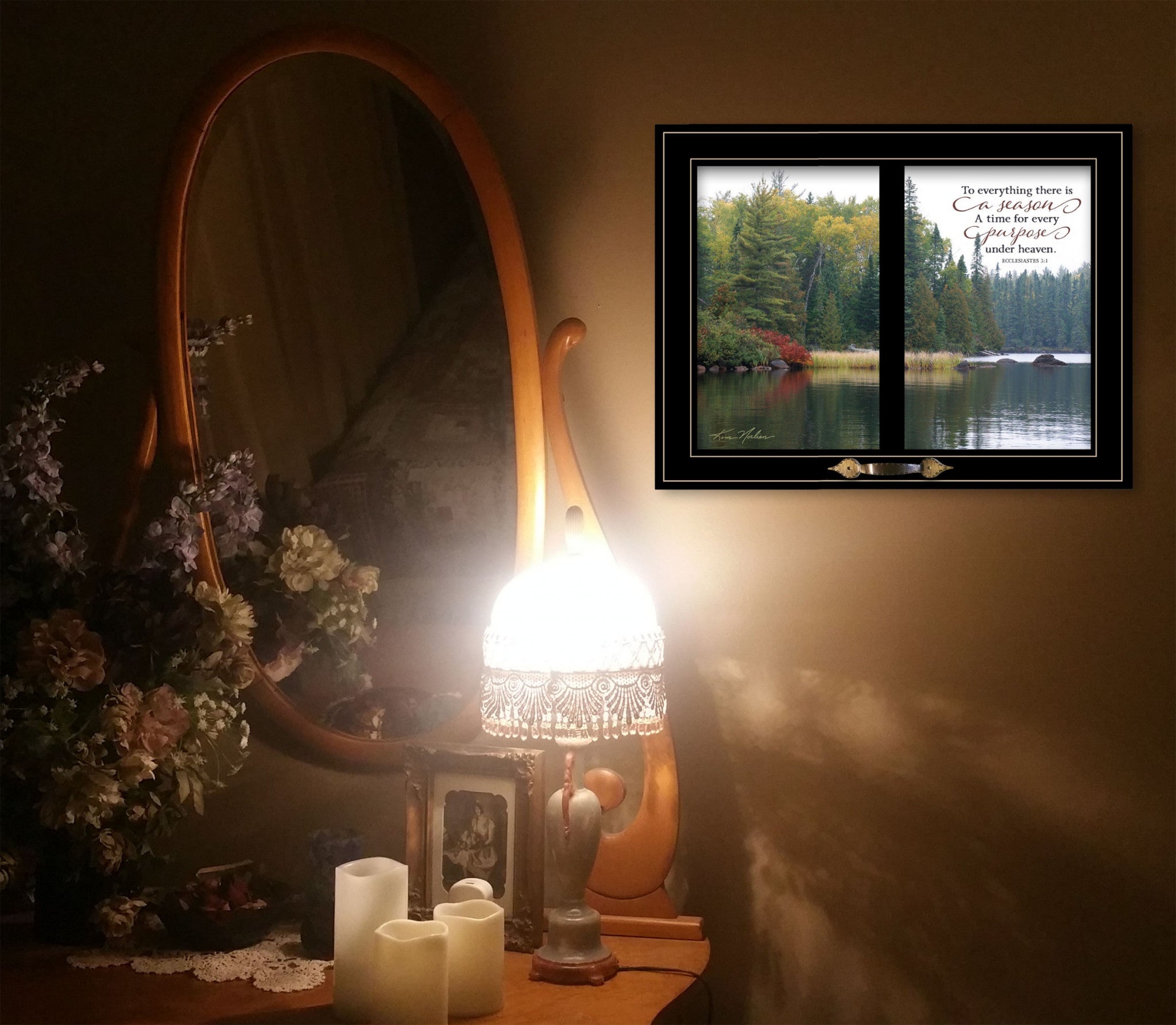 To Everything There Is A Season 4 Black Framed Print Wall Art