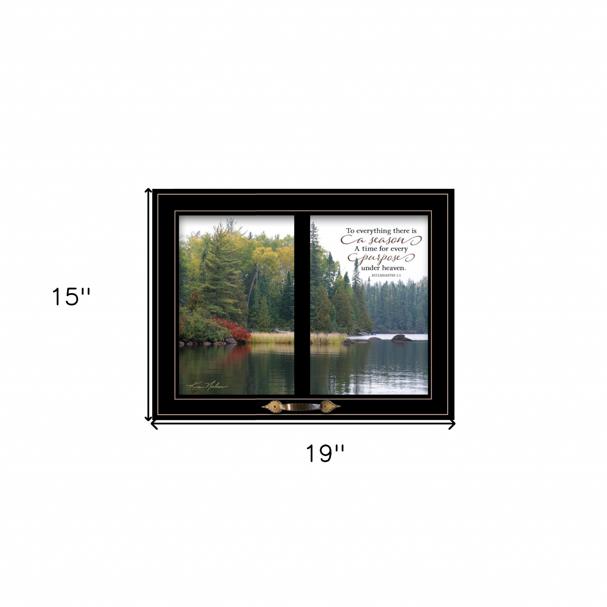 To Everything There Is A Season 4 Black Framed Print Wall Art