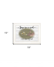 Some See A Weed 1 White Framed Print Wall Art