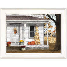 Autumn Greetings 1 White Framed Print Wall Art
