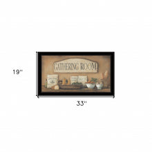 Gathering Room 2 Black Framed Print Wall Art