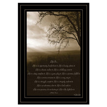 Life Is 4 Black Framed Print Wall Art