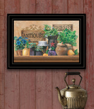 Antiques And Herbs 2 Black Framed Print Wall Art