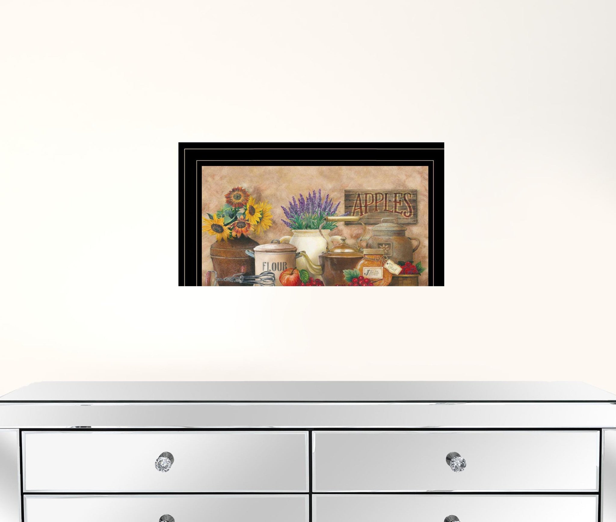 Antique Kitchen 2 Black Framed Print Wall Art