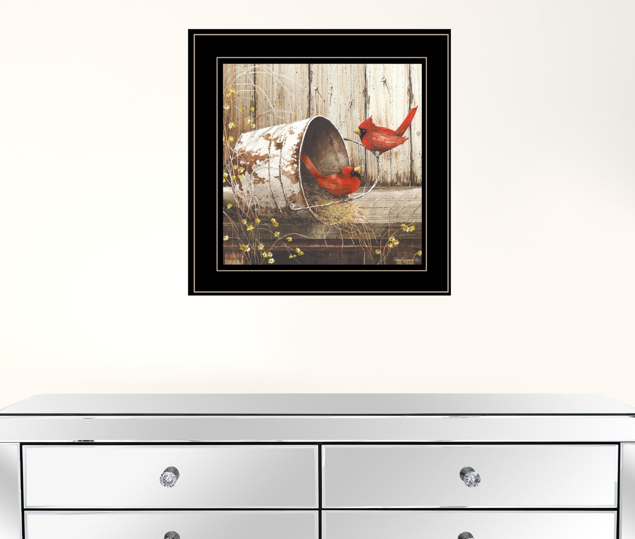 Playing Around 15X15 Black Framed Print Wall Art
