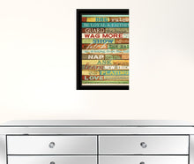 Dog Rules 7 Black Framed Print Wall Art