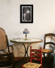 Everyday Starts With Coffee Chalkboard Framed 2 Black Framed Print Wall Art