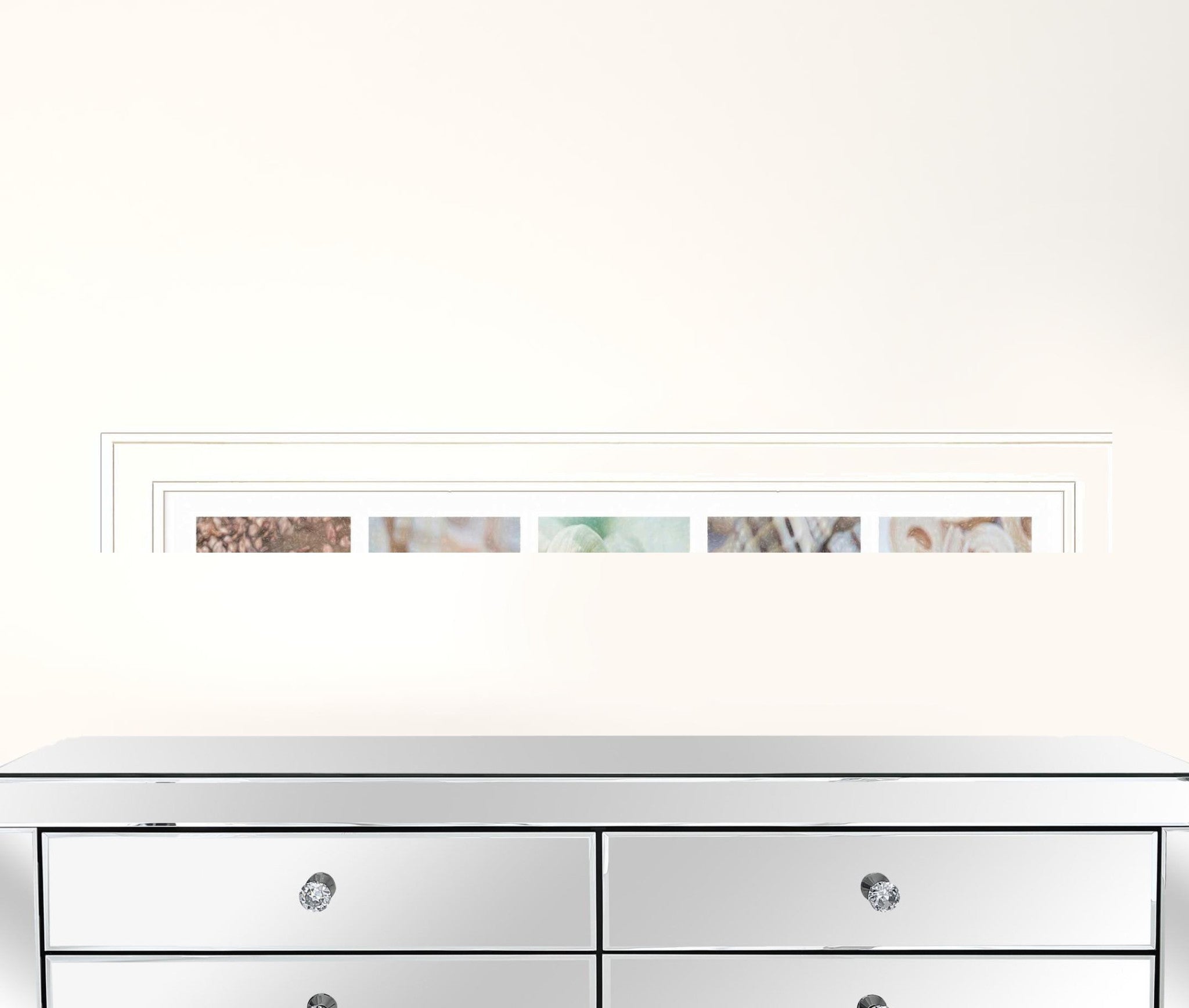 Beach 1 White Framed Print Wall Art