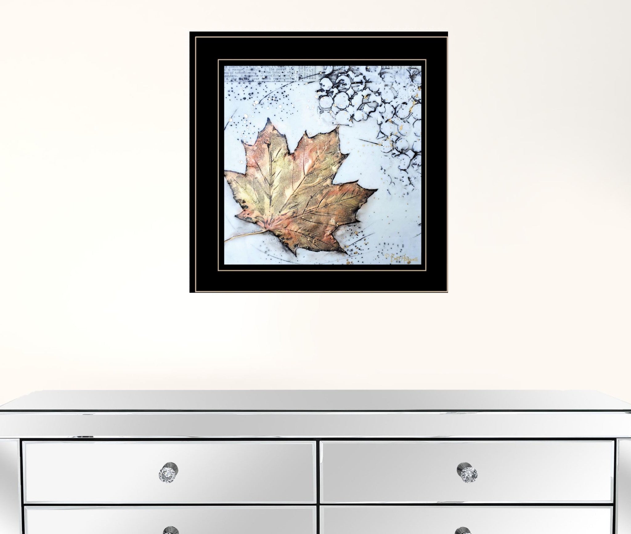 Channeling Fall 1 Black Framed Print Wall Art