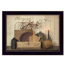 Count Your Blessing 3 Black Framed Print Wall Art