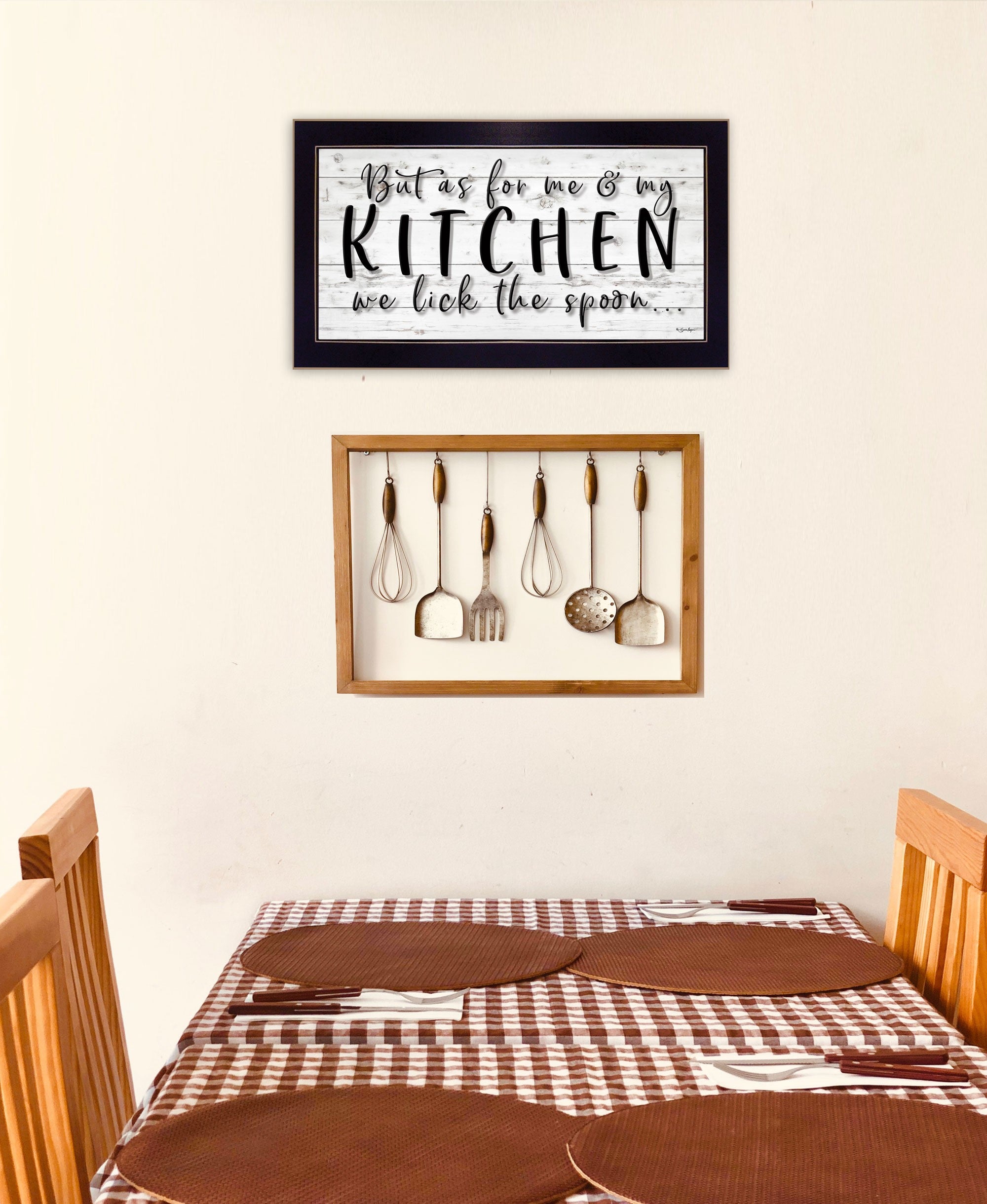 We Lick The Spoon 3 Black Framed Print Wall Art