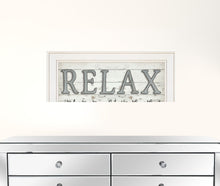 Relax 3 White Framed Print Wall Art