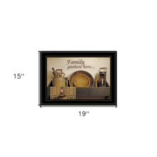 Family Gather Here 3 Black Framed Print Wall Art