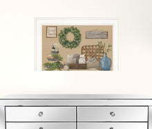 Farmhouse Bath I 2 White Framed Print Wall Art