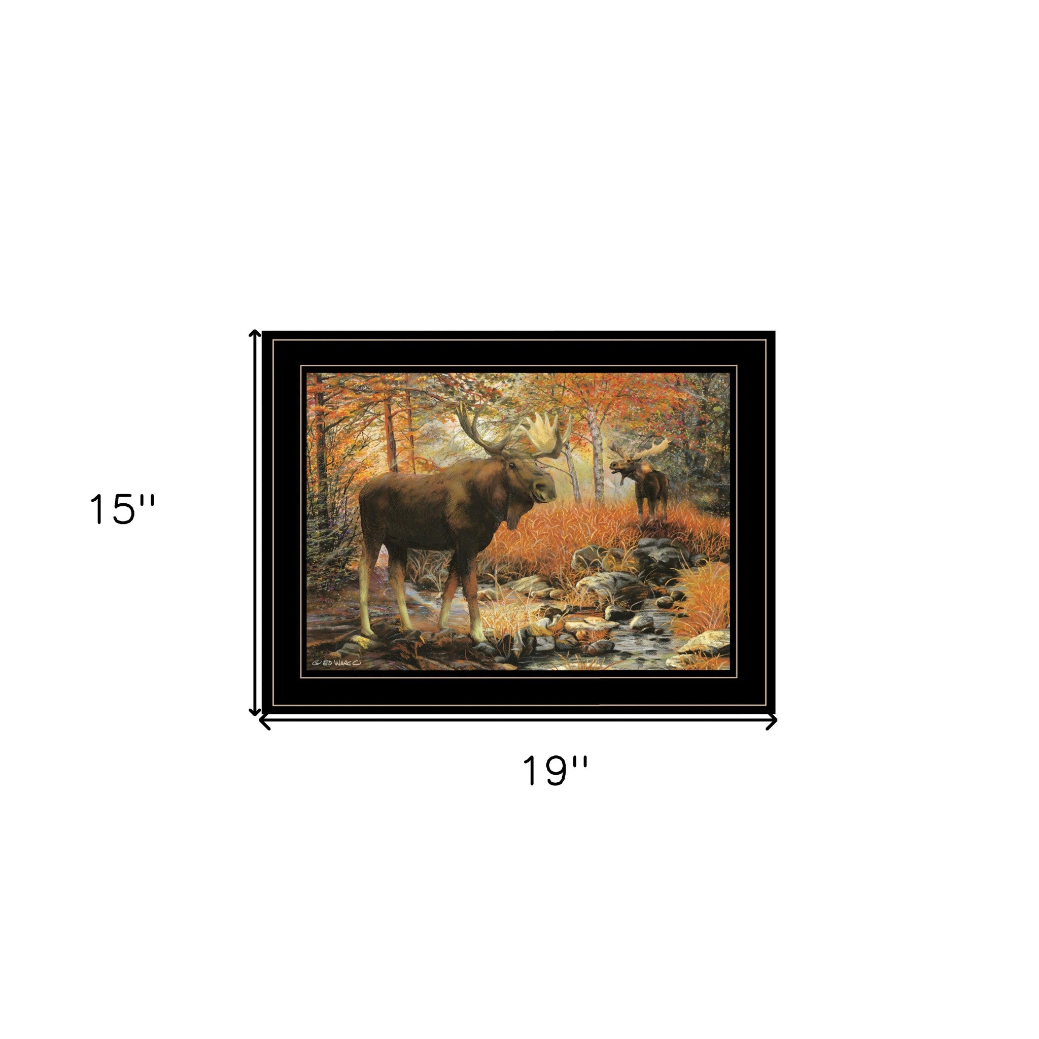 Call Of The Wild 3 Black Framed Print Wall Art