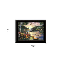 Lakefront Camping I 3 Black Framed Print Wall Art