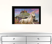 Royal Unicorn 3 Black Framed Print Wall Art