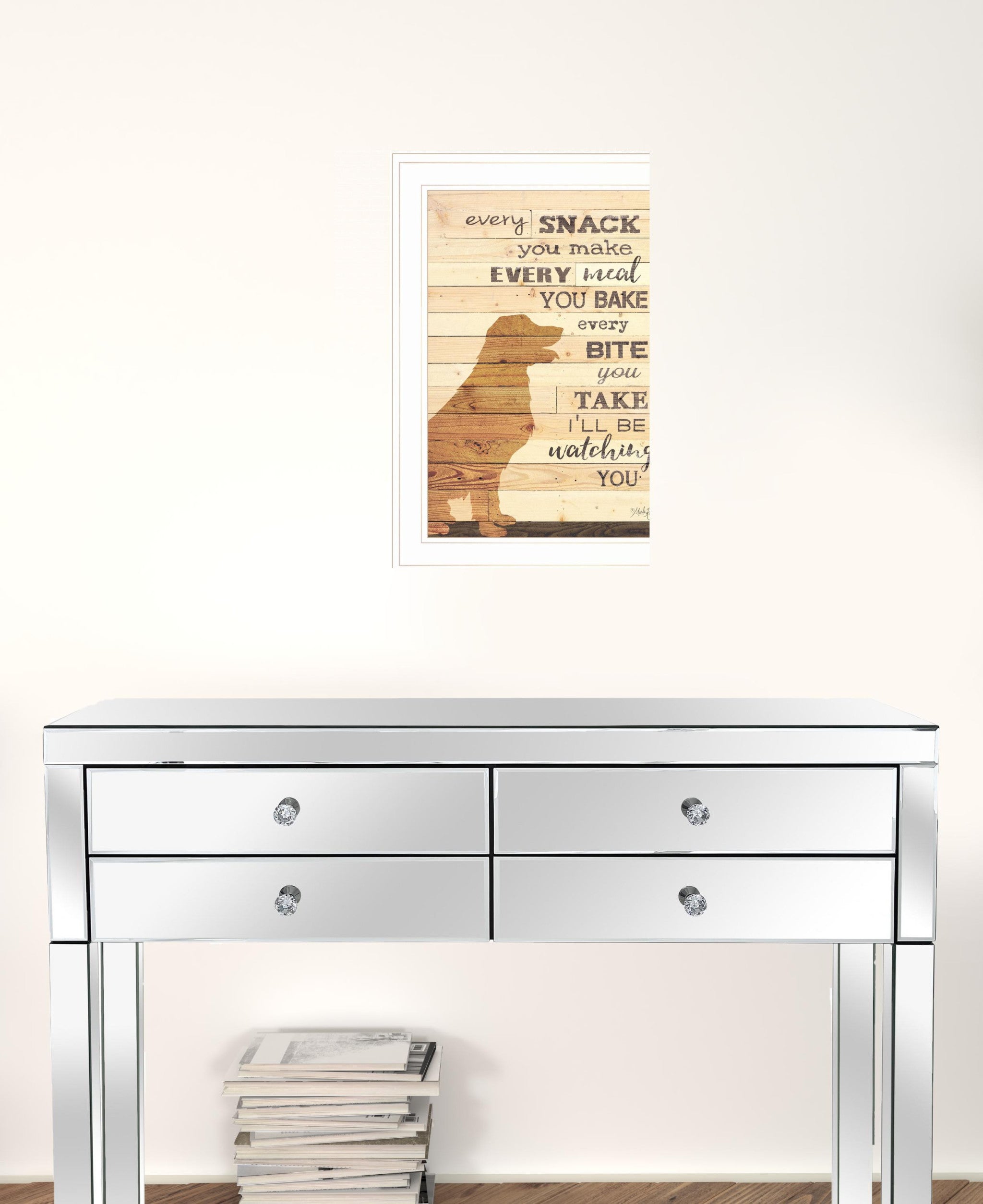 Every Snack You Make 1 White Framed Print Wall Art