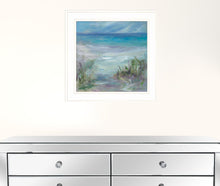 Blue Horizons 2 White Framed Print Wall Art