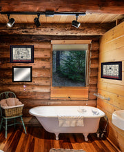 Set Of Three Hot Bath 18 Black Framed Print Wall Art