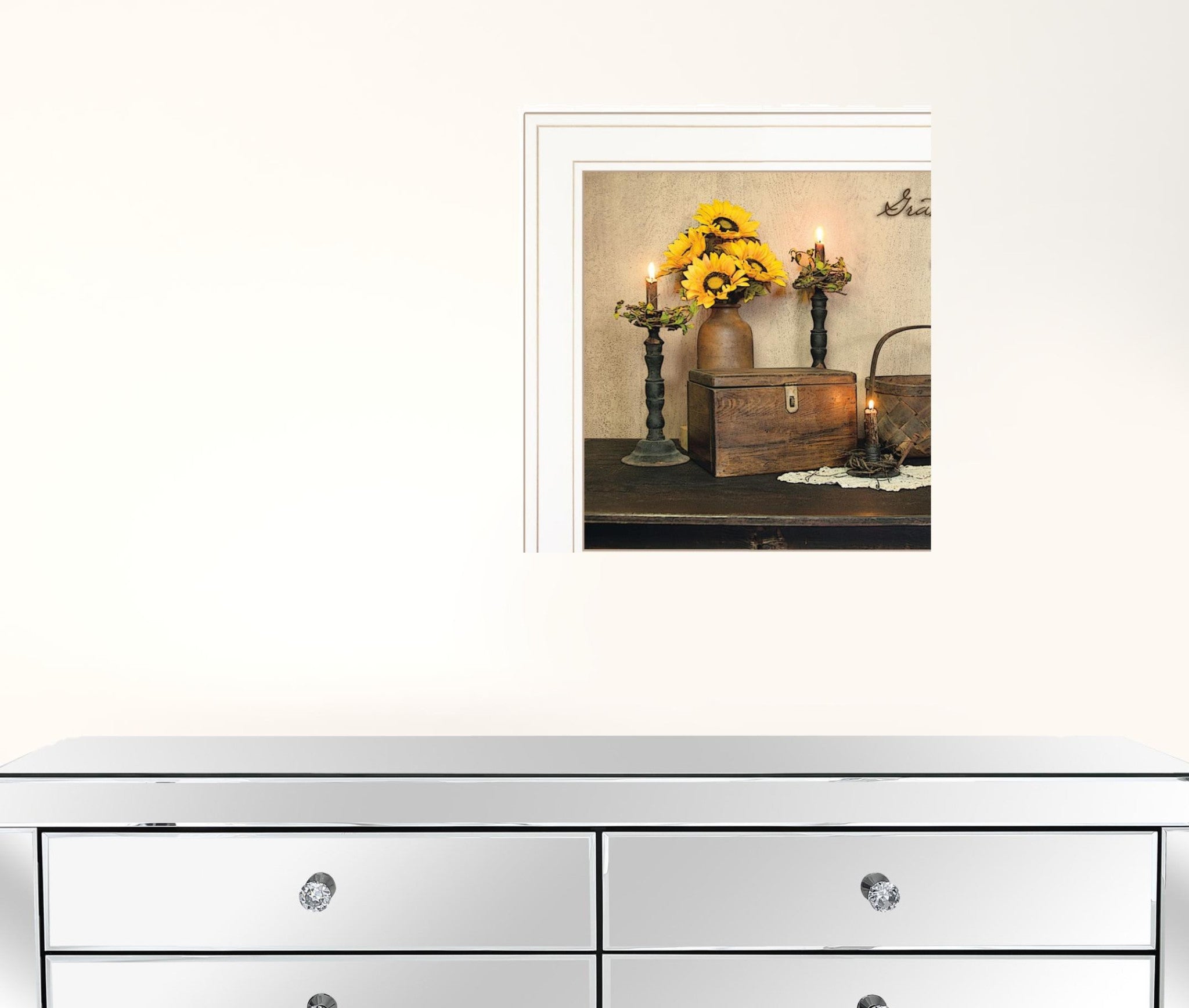 Set Of Two Twice Blessed White Framed Print Wall Art