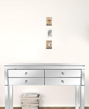 Set Of Three Wash Room White Rim Frame Bathroom Wall Art with Hooks