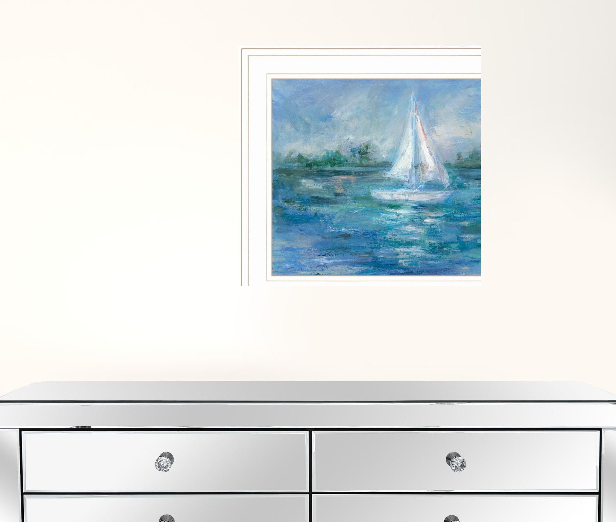 Set Of Two A Day In Life 1 White Framed Print Wall Art