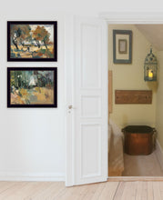 Set Of Two Early Walk 3 Black Framed Print Wall Art